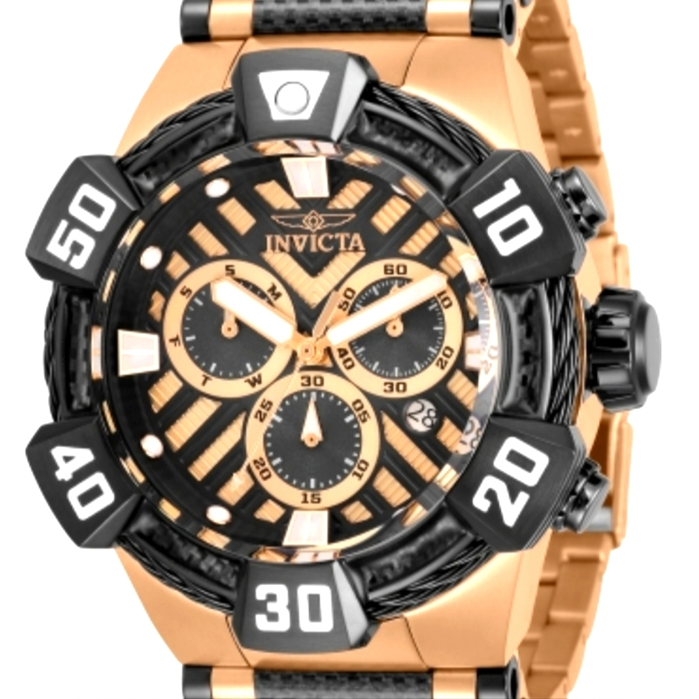 INVICTA BOLT MEN WATCH 52MM COLOR ROSE GOLD & GUNMETAL